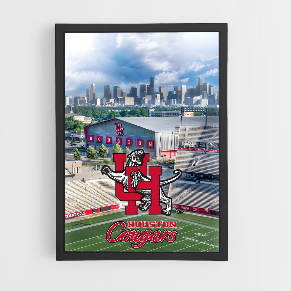 Poster Houston Skyline Game – affiche Basketball (vue 2)